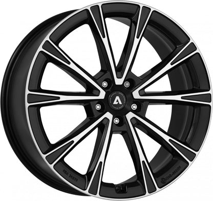 Akoni AK01 black polished Alufelge 8x20 Zoll ET40 LK 5x114.3 ML66.1