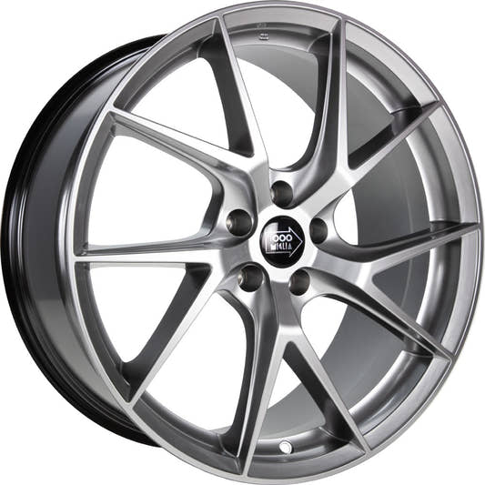 1000 Miglia MM1012 silver 9x21 ET35 - LK5/112 ML66.5