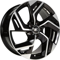 1000 Miglia MM1031 gloss black polished Alufelge 7x17 Zoll ET40 LK 5x114.3 ML73.1