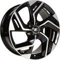1000 Miglia MM1031 gloss black polished 7.5x18 ET45 - LK5/108 ML73.1