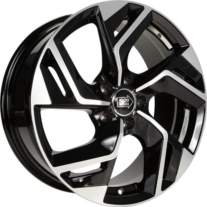 1000 Miglia MM1031 gloss black polished 7.5x18 ET45 - LK5/108 ML73.1