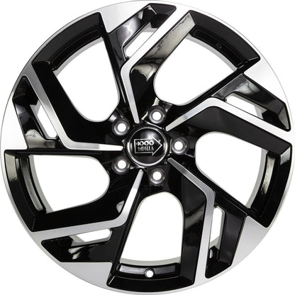 1000 Miglia MM1031 gloss black polished 7.5x18 ET45 - LK5/108 ML73.1