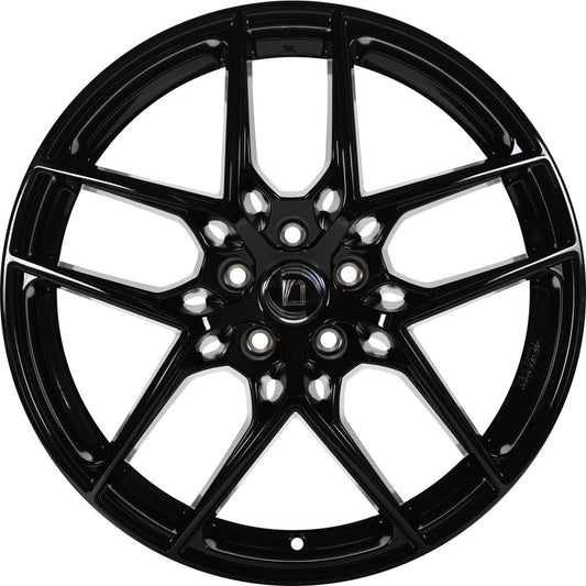 1000 Miglia MM1004 gloss black 7.5x17 ET30 - LK5/110 ML65.1