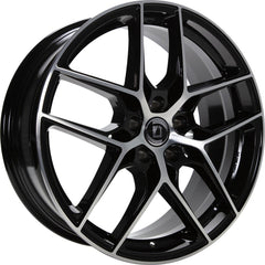 1000 Miglia MM1004 gloss black polished Alufelge 8x18 Zoll ET45 LK 5x112 ML66.5