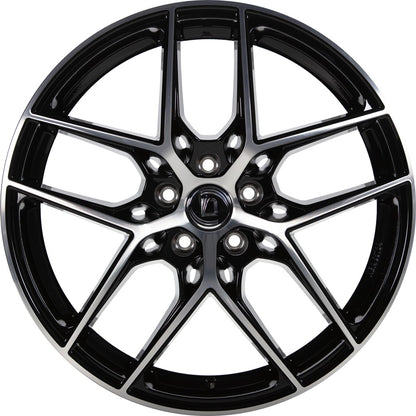 1000 Miglia MM1004 gloss black polished 8x18 ET45 - LK5/108 ML73.1