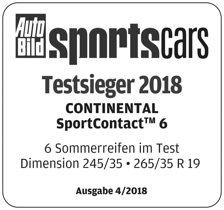 Continental Sportcontact 6 SIL XL DOT18 245/35 R20 95 (Z)Y DOT DOT18 – Bild 3