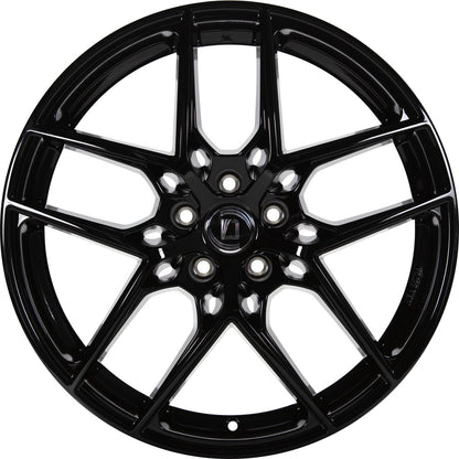 1000 Miglia MM1004 gloss black 8x19 ET45 - LK5/112 ML66.5