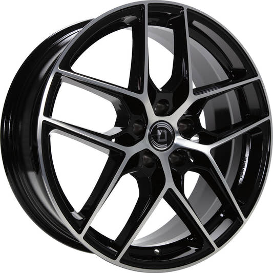 1000 Miglia MM1004 gloss black polished 8x19 ET40 - LK5/114.3 ML73.1