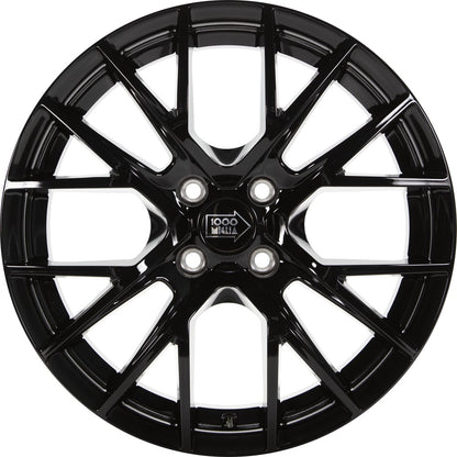 1000 Miglia MM10094 gloss black 6.5x16 ET18 - LK4/108 ML65.1