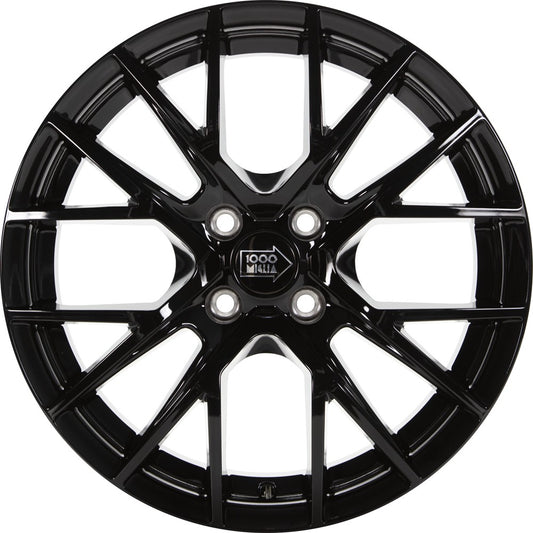 1000 Miglia MM10094 gloss black 6.5x16 ET35 - LK4/98 ML58.1