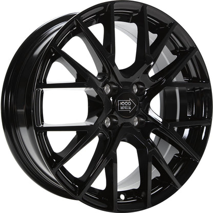 1000 Miglia MM10094 gloss black 6.5x16 ET40 - LK4/108 ML63.4