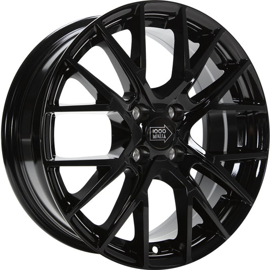 1000 Miglia MM10094 gloss black 6.5x16 ET40 - LK4/108 ML63.4