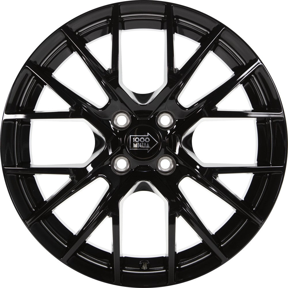 1000 Miglia MM10094 gloss black 6.5x16 ET40 - LK4/108 ML63.4