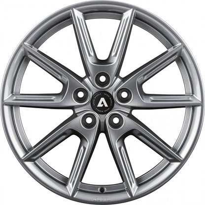 Akoni AK09 grey glossy Alufelge 8x18 Zoll ET45 LK 5x108 ML72.5 – Bild 2