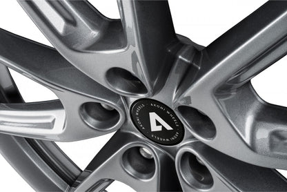 Akoni AK09 grey glossy Alufelge 8x18 Zoll ET45 LK 5x108 ML72.5 – Bild 4