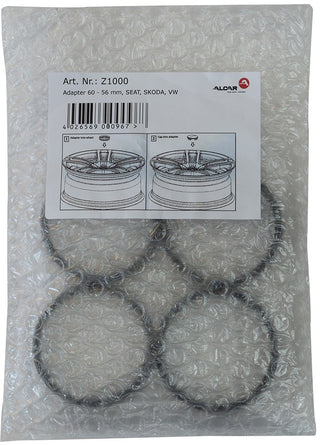 Alcar Nabenkappen-Adapter-Set Z1000