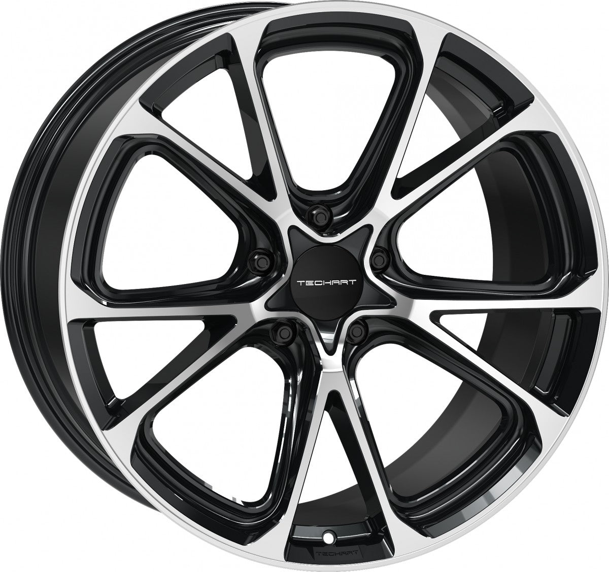 Proline Techart Formula VI black polished Alufelge 10x22 Zoll ET56 LK 5x130 ML71.5