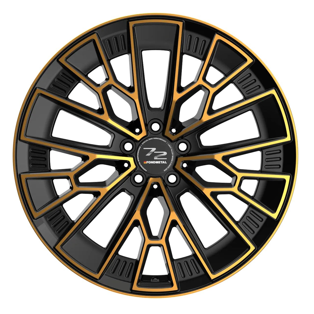 Fondmetal 1972 Glossy Black Bronze Machined Alufelge 8.5x19 Zoll ET21 LK 5x112 ML66.6