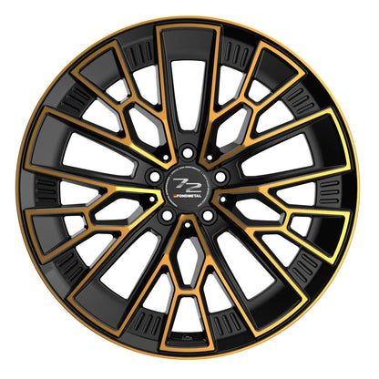 Fondmetal 1972 Glossy Black Bronze Machined Alufelge 8.5x19 Zoll ET21 LK 5x112 ML66.6