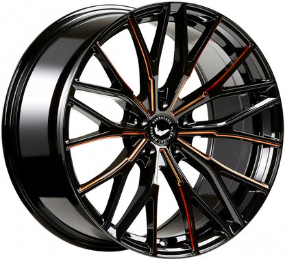 Barracuda Project 3.0 black gloss flashcopper Alufelge 8.5x18 Zoll ET40 LK 5x108 ML73.1