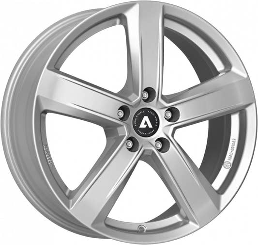 Akoni AK05 silver Alufelge 7.5x17 Zoll ET52 LK 5x112 ML66.6
