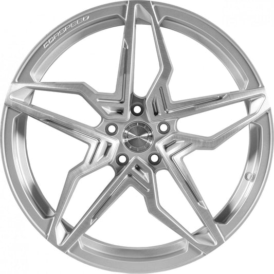 Corspeed Kharma silver-brushed-surface Alufelge 10x20 Zoll ET20 LK 5x112 ML73.1 – Bild 2