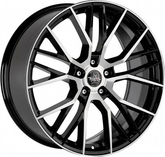 Arcasting Gladio black polished 8.5x20 ET31 - LK5/110 ML65.1