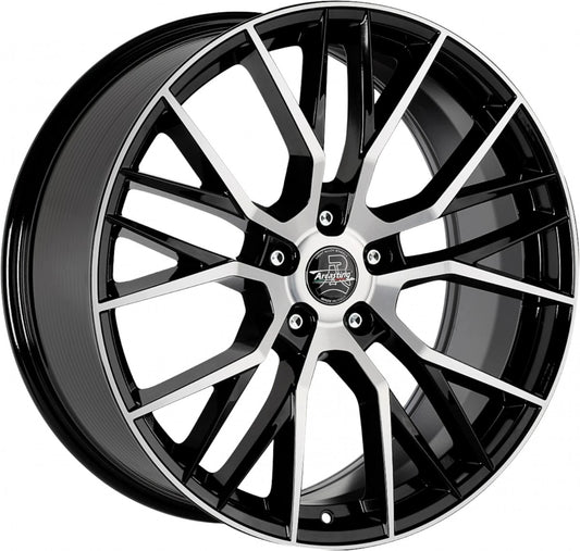 Arcasting Gladio black polished 8.5x19 ET35 - LK5/120 ML72.6