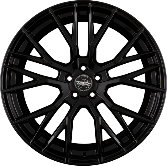 Arcasting Gladio black glossy Alufelge 8.5x19 Zoll ET25 LK 5x112 ML66.6 – Bild 2