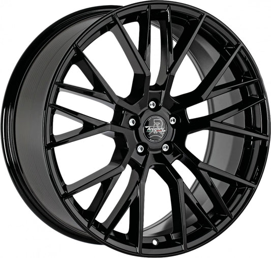 Arcasting Gladio black glossy 9.5x20 ET45 - LK5/112 ML66.6