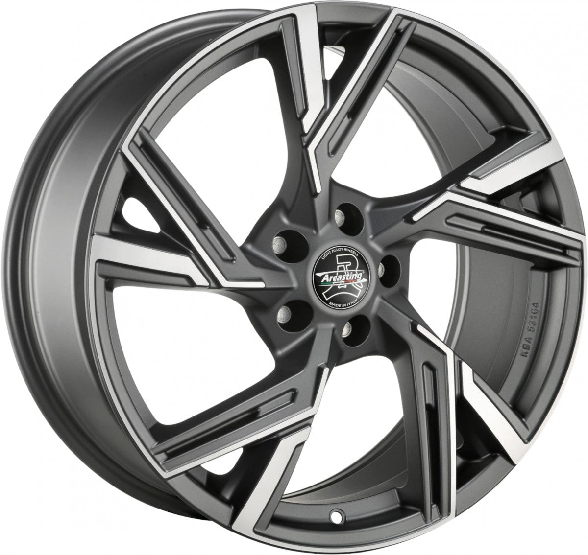 Arcasting Enea matt anthracite polished 9x21 ET35 - LK5/112 ML66.6