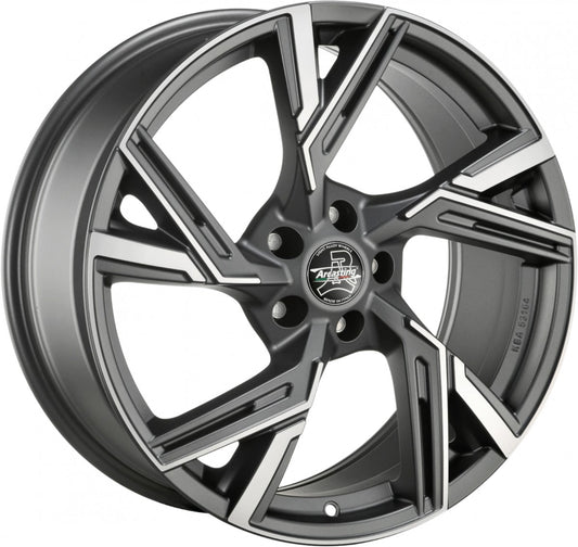 Arcasting Enea matt anthracite polished 9.5x22 ET36 - LK5/112 ML66.6