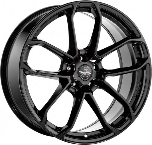 Arcasting Caesar glossy black 9.5x21 ET31 - LK5/112 ML66.6