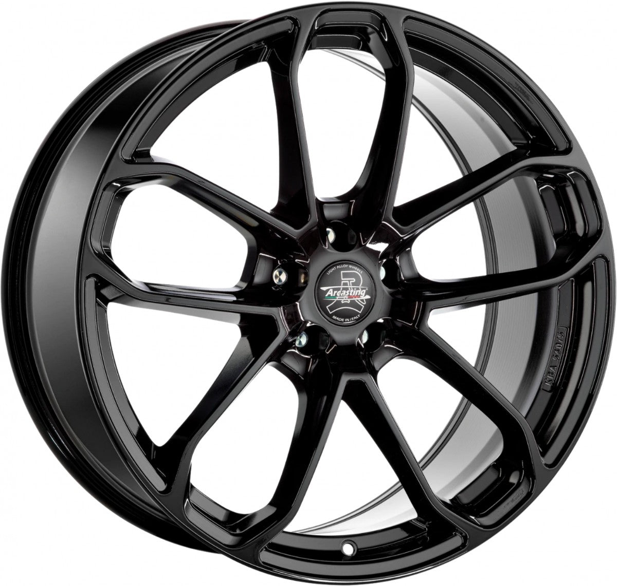 Arcasting Caesar glossy black 11x21 ET40 - LK5/112 ML66.6
