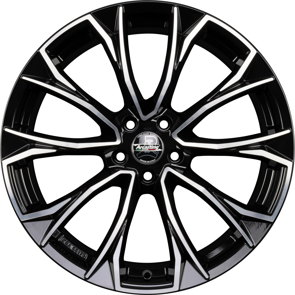 Arcasting Century nero machined Alufelge 8.5x20 Zoll ET43 LK 5x112 ML66.6 – Bild 3