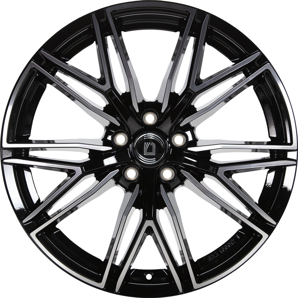Arcasting Predator neros machined 8x19 ET43 - LK5/112 ML66.6