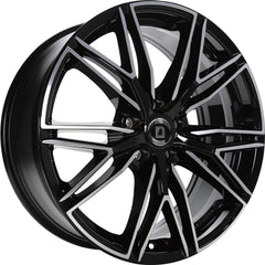 Arcasting Predator neros machined Alufelge 8x19 Zoll ET43 LK 5x114.3 ML67.1
