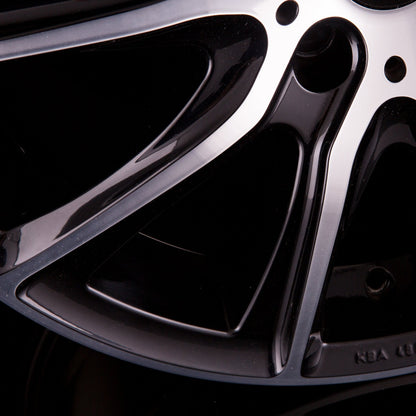 R-Style Wheels SR13 black front polished Alufelge 8x17 Zoll ET45 LK 5x108 ML70.4 – Bild 5