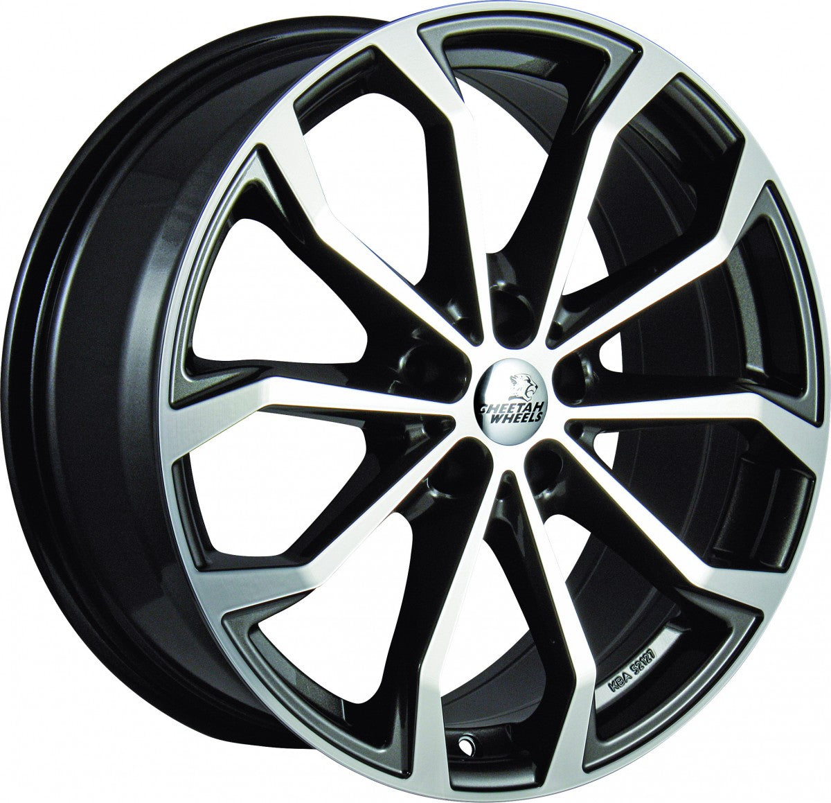 Cheetah Wheels CV.04 anthrazit polished 8x18 ET45 - LK5/114.3 ML70.4