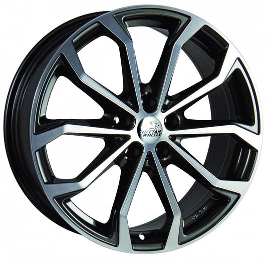 Cheetah Wheels CV.04 anthrazit polished 8x19 ET47 - LK5/112 ML70.4