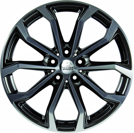 Cheetah Wheels CV.04 anthrazit polished 8x19 ET45 - LK5/114.3 ML70.4