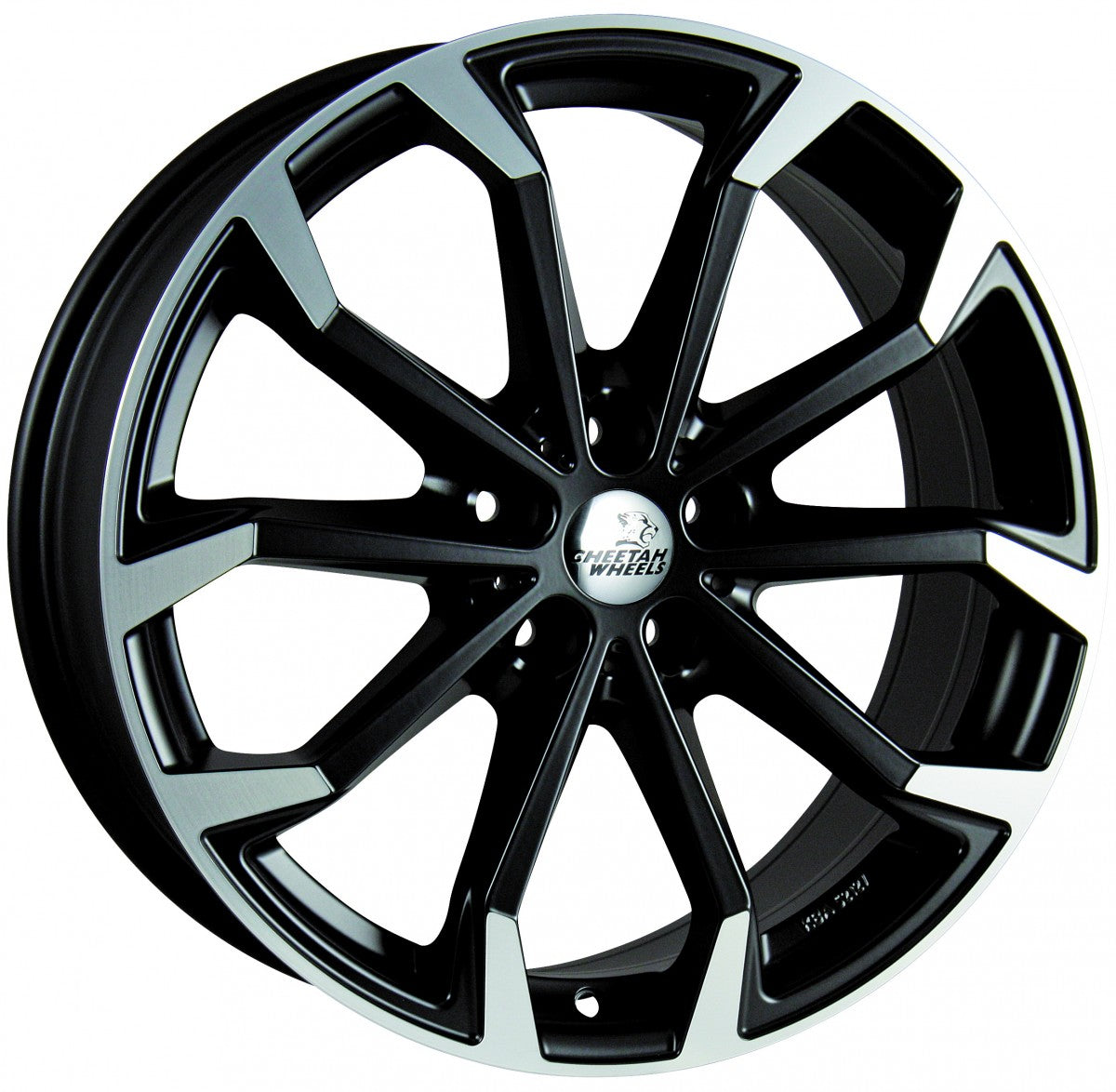 Cheetah Wheels CV.04 black matt polished Alufelge 8x18 Zoll ET42 LK 5x112 ML70.4