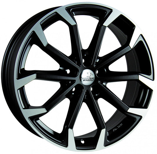 Cheetah Wheels CV.04 black matt polished Alufelge 8x18 Zoll ET42 LK 5x112 ML70.4