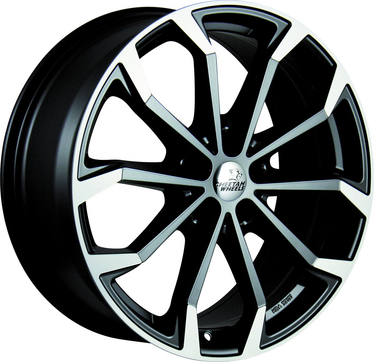 Cheetah Wheels CV.04 black matt polished Alufelge 8x18 Zoll ET42 LK 5x112 ML70.4 – Bild 3