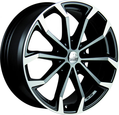 Cheetah Wheels CV.04 black matt polished Alufelge 8x18 Zoll ET42 LK 5x112 ML70.4 – Bild 3