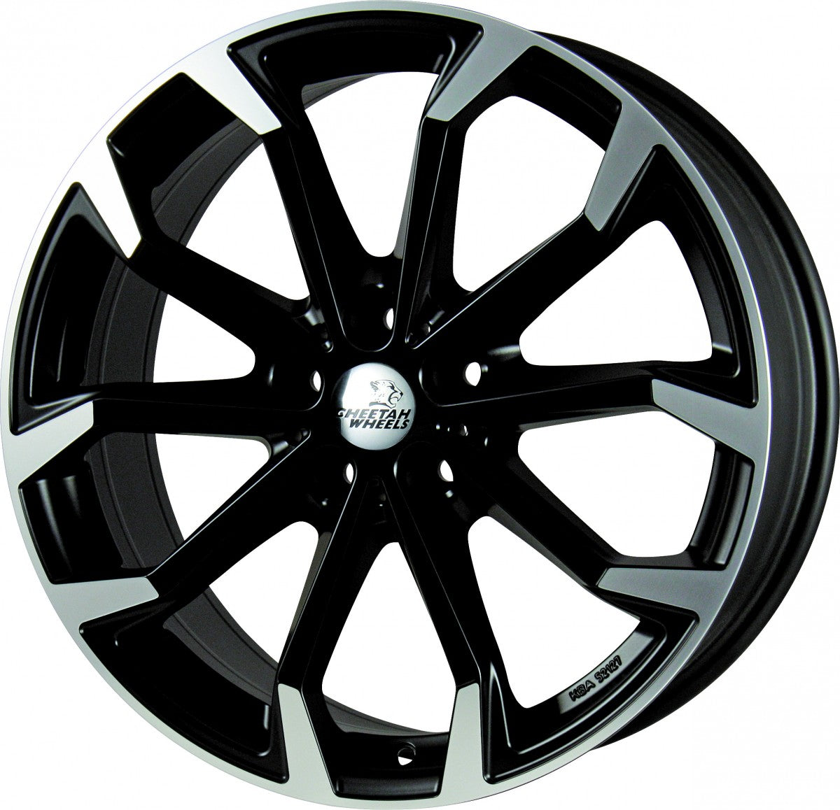 Cheetah Wheels CV.04 black matt polished Alufelge 8x18 Zoll ET42 LK 5x112 ML70.4 – Bild 4