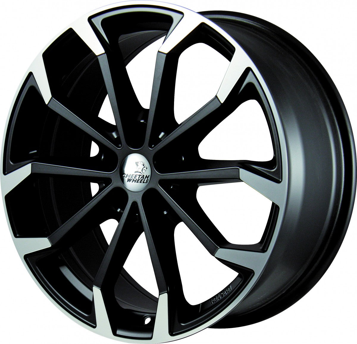 Cheetah Wheels CV.04 black matt polished Alufelge 8x18 Zoll ET42 LK 5x112 ML70.4 – Bild 5