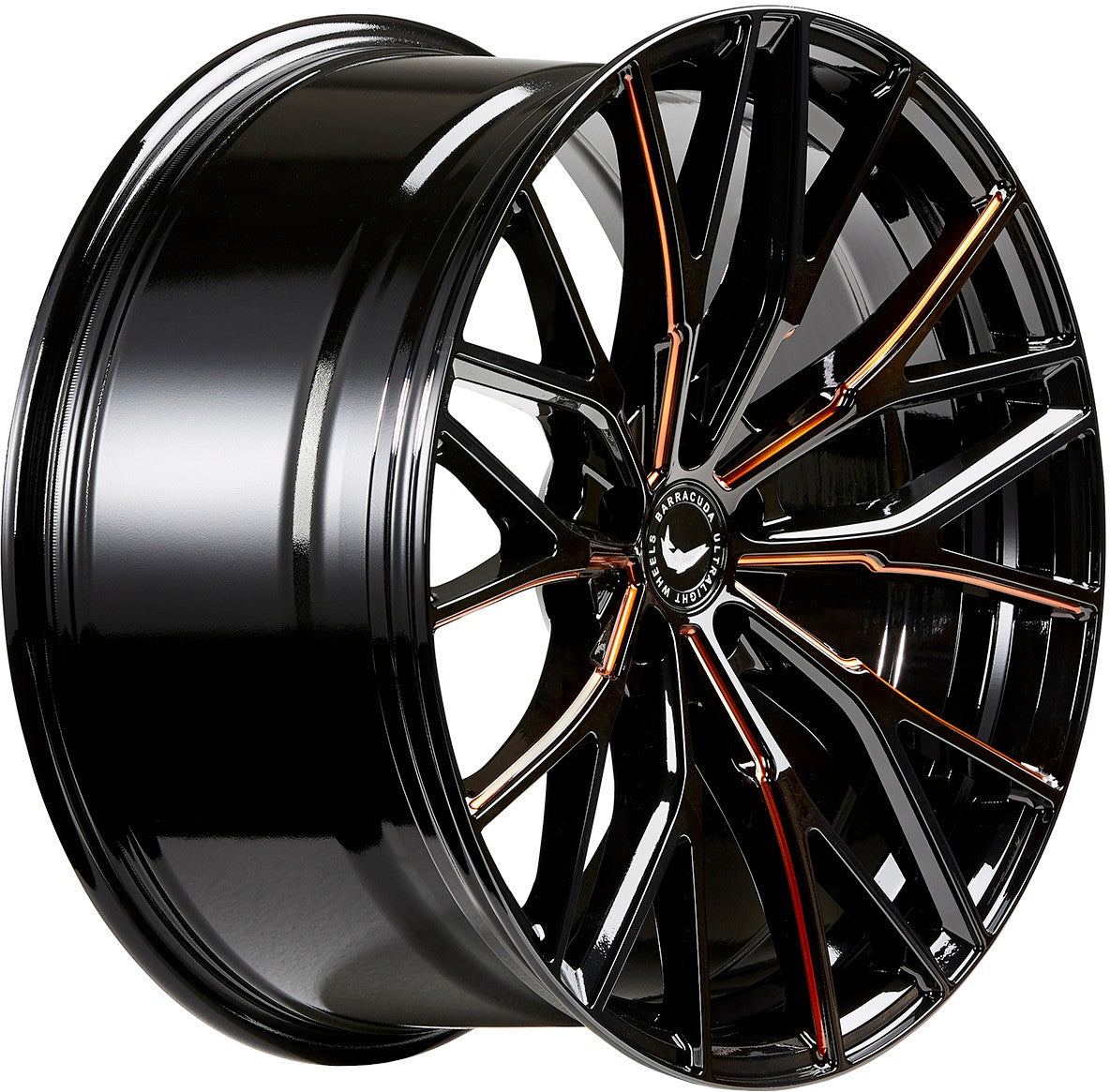 Barracuda Project 3.0 black gloss flashcopper Alufelge 8.5x19 Zoll ET40 LK 5x114.3 ML73.1 – Bild 3