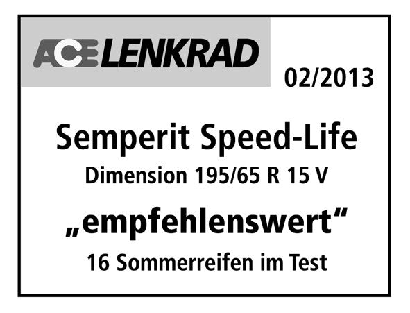 Semperit Speed Life DOT19 215/65 R15 96H DOT DOT19 – Bild 3