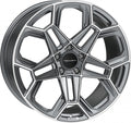Proline Techart Daytona II grey polished Alufelge 10x22 Zoll ET40 LK 5x130 ML71.5